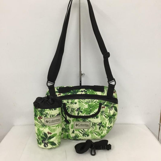 コロンビア Columbia ショルダーバッグ ショルダーバッグ サコッシュ ペットボトルホルダー ボタニカル PU2061 PU8082 ロゴ、文字 緑 / グリーン /  レディース USED 古着 中古 10124413