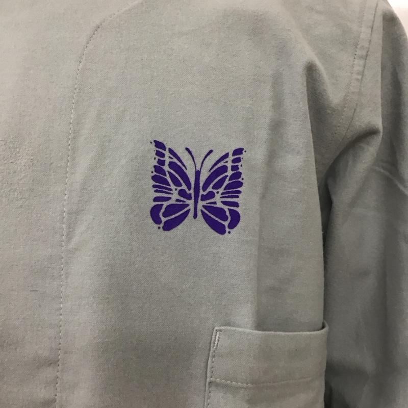 ニードルス Needles セットアップ セットアップ ノーカラーシャツ カジュアルパンツ 2点セット セットアップ XS ロゴ、文字 灰 / グレー /  メンズ USED 古着 中古 10119425