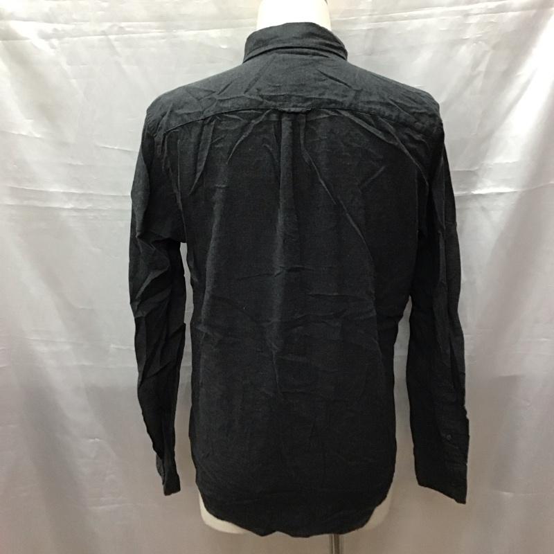 アメリカンイーグル AMERICANEAGLE シャツ、ブラウス 長袖 長袖シャツ カラーシャツ ポケットシャツ 長袖カットソー ボタンダウンシャツ S 無地 灰 / グレー /  メンズ USED 古着 中古 10116871