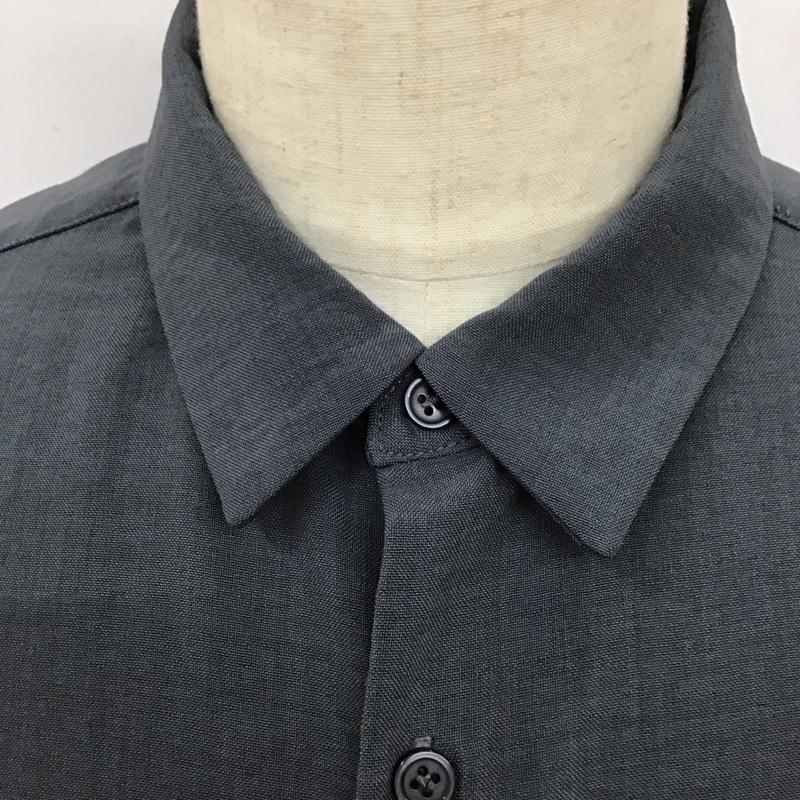 センスオブプレイス SENSEOFPLACE セットアップ セットアップ aa15-13c129 リネンライクレギュラーカラーシャツ カジュアルパンツ L 無地 灰 / グレー /  メンズ USED 古着 中古 10112744