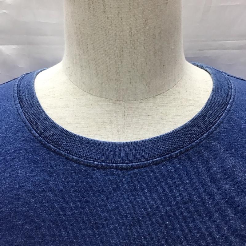 チャムス CHUMS Tシャツ 半袖 半袖カットソー プリントTシャツ クルーネックカットソー XL プリント 青 / ブルー /  メンズ USED 古着 中古 10117517