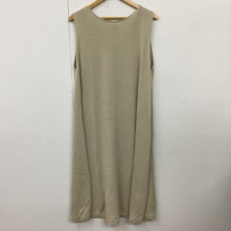 ローリーズファーム LOWRYS FARM ワンピース ロングスカート ロングワンピース ノースリーブニットワンピース フレアスカート FREE 無地 ベージュ / ベージュ /  レディース USED 古着 中古 10109991