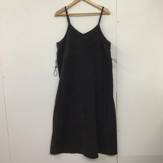 サマンサモスモスブルー Samansa Mos2 blue ワンピース ロングスカート 1107583 コーデュロイ キャミワンピース FREE 無地 チャコールグレー / チャコールグレー /  レディース USED 古着 中古 10144386