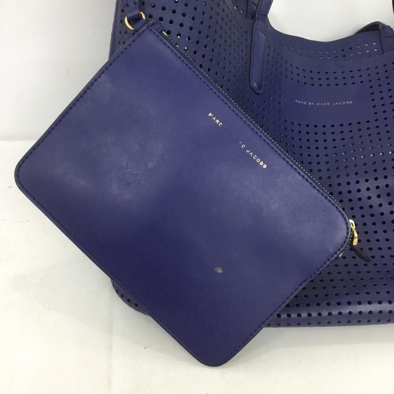 マークバイマークジェイコブス MARC by MARC JACOBS トートバッグ トートバッグ パンチング ロゴ、文字 青 / ブルー /  レディース USED 古着 中古 10137944