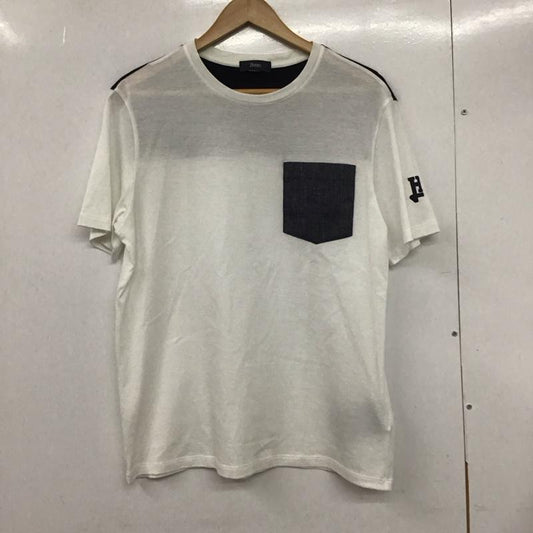 ヘルノ HERNO Tシャツ 半袖 半袖カットソー 無地Tシャツ クルーネックカットソー 46 無地 白 / ホワイト /  メンズ USED 古着 中古 10132172