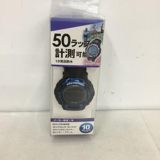 古着 USED 腕時計 デジタル TS-D018 T-SPORTS CREPHA スポーツウォッチ ロゴ、文字 黒 / ブラック / X 青 / ブルー /  メンズ USED 古着 中古 10135146