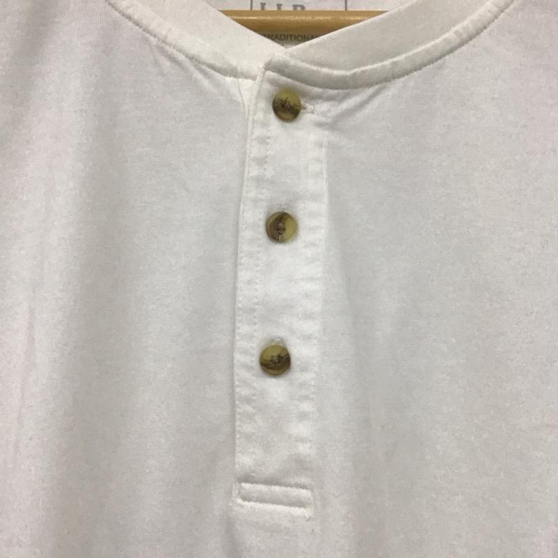 エルエルビーン L.L.Bean Tシャツ 半袖 半袖カットソー 無地Tシャツ ヘンリーネックカットソー XL 無地 白 / ホワイト /  メンズ USED 古着 中古 10132902
