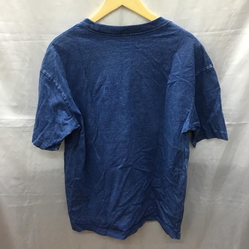 ギャップ GAP Tシャツ 半袖 クルーネック 胸ポケット M 無地 インディゴ / インディゴ /  メンズ USED 古着 中古 10119338
