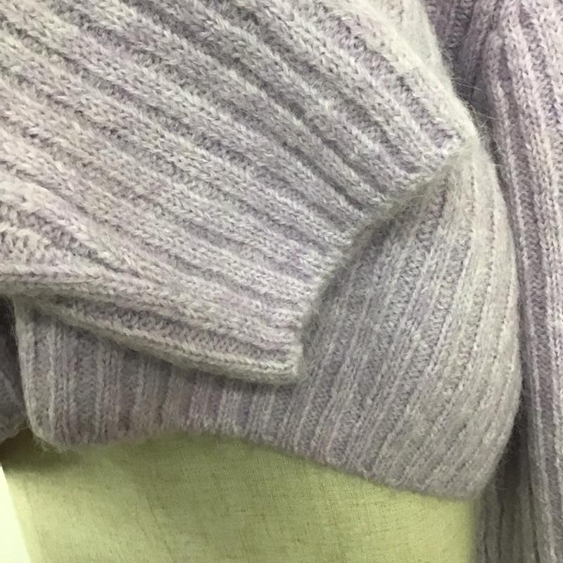 ザラ ZARA ニット、セーター 長袖 9598 161 612 Vネック M 無地 紫 / パープル /  レディース USED 古着 中古 10119618