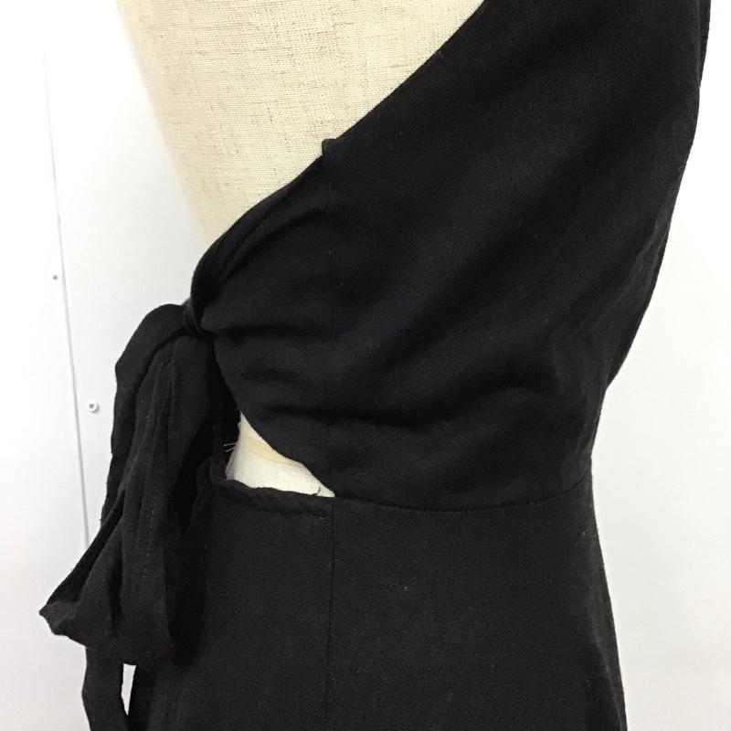 ザラ ZARA ワンピース ロングスカート 2741 041 800 キャミワンピース リネン混 XS 無地 黒 / ブラック /  レディース USED 古着 中古 10109496