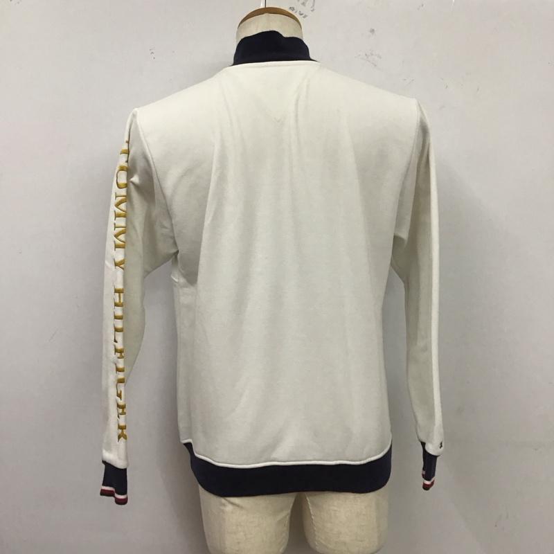 トミーヒルフィガー TOMMY HILFIGER ジャケット、上着 ジャケット、ブレザー ジップアップジャケット ジャンパー ジャケット カジュアルジャケット アウター M 無地 白 / ホワイト / X 紺 / ネイビー /  メンズ USED 古着 中古 10124333