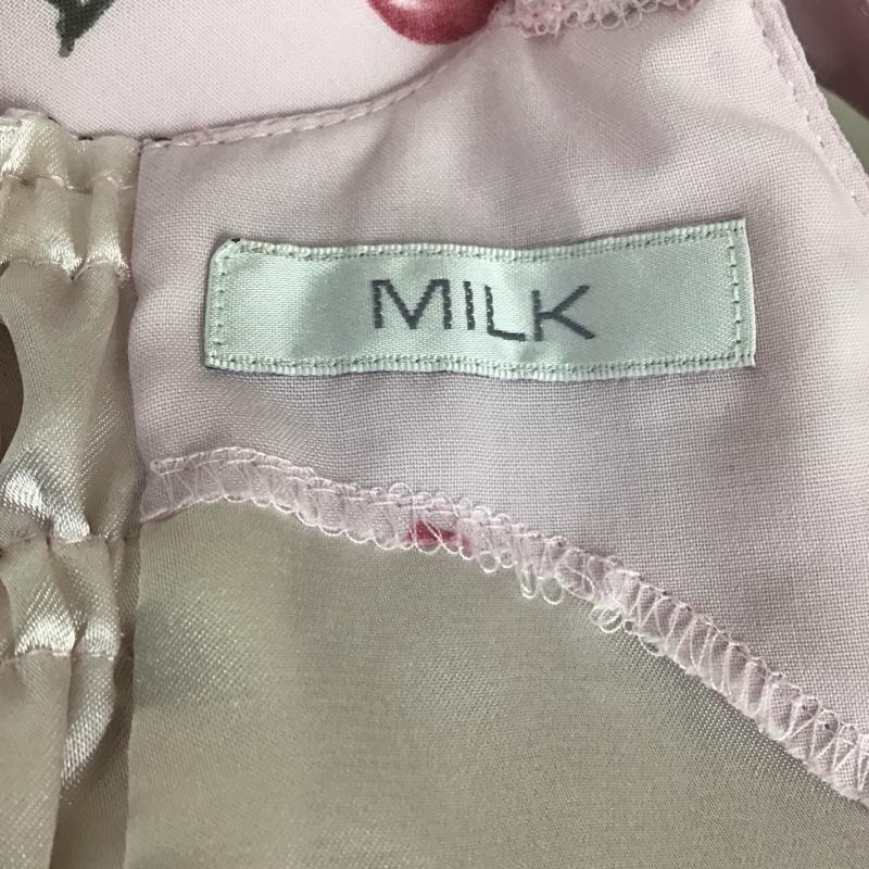 ミルク MILK ワンピース ひざ丈スカート ノースリーブワンピース ロングワンピース フレアワンピース プリント マルチカラー / マルチカラー /  レディース USED 古着 中古 10114485