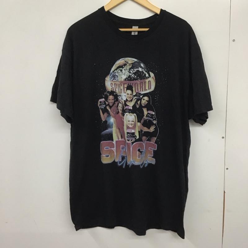 ギルダン GILDAN Tシャツ 半袖 半袖カットソー プリントTシャツ クルーネックカットソー 古着 スパイスガールズ XL プリント 黒 / ブラック /  メンズ USED 古着 中古 10140656