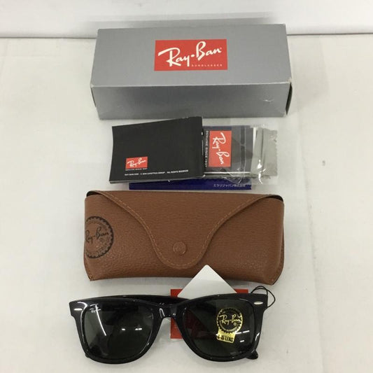 レイバン Ray-Ban めがね・サングラス サングラス RB2140-F WAYFARER カラーレンズ ケース付き ロゴ、文字 黒 / ブラック /  メンズ USED 古着 中古 10129417