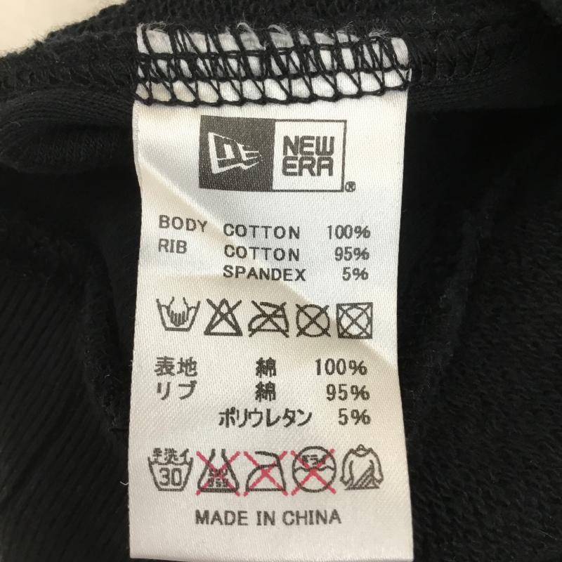 ニューエラ NEW ERA トレーナー 長袖 L ロゴ、文字 黒 / ブラック /  メンズ USED 古着 中古 10138464