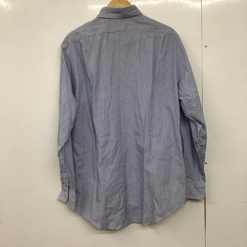 ポロバイラルフローレン Polo by RALPH LAUREN シャツ、ブラウス 長袖 長袖シャツ ストライプシャツ カラーシャツ ストライプ 白 / ホワイト / X 水色 / ライトブルー /  メンズ USED 古着 中古 10150368