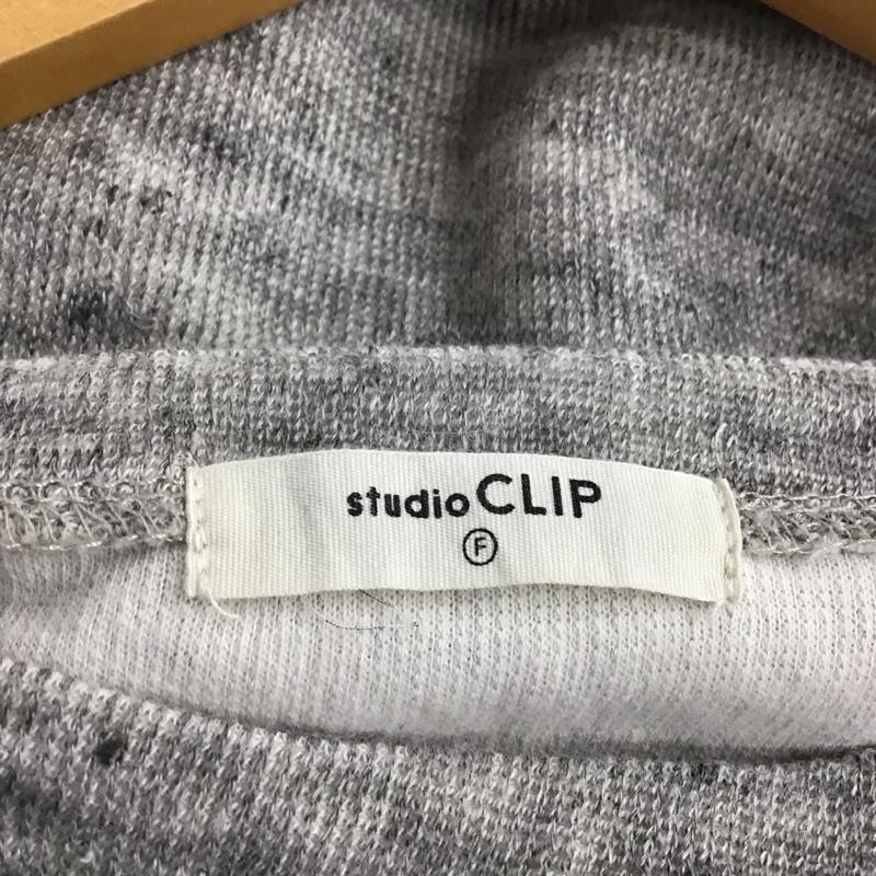 スタディオクリップ studio CLIP ワンピース ロングスカート CR20Y015-2 コットン リネン 長袖 FREE 無地 灰 / グレー /  レディース USED 古着 中古 10145916