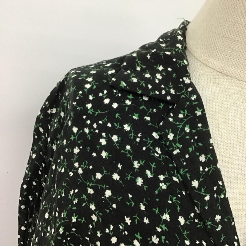 ローリーズファーム LOWRYS FARM ワンピース ロングスカート 総柄 X 花柄 黒 / ブラック /  レディース USED 古着 中古 10108663