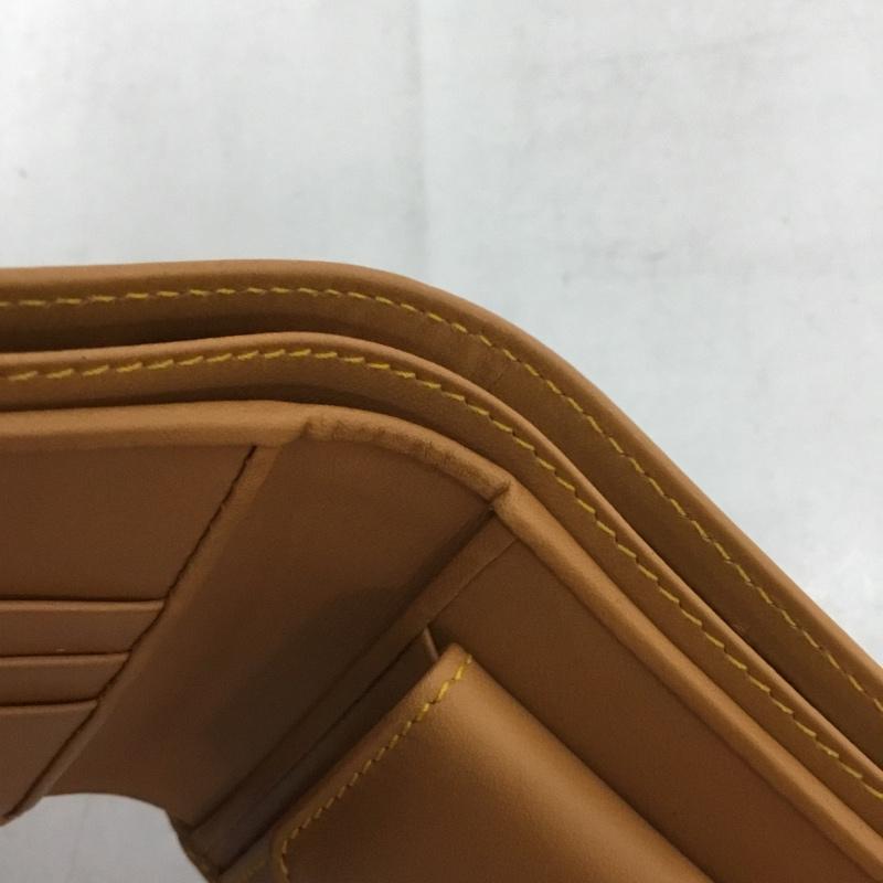 ハンティングワールド Hunting World 財布 二つ折り 箱有 ワンポイント カーキ / カーキ / X 茶 / ブラウン /  メンズ USED 古着 中古 10136339