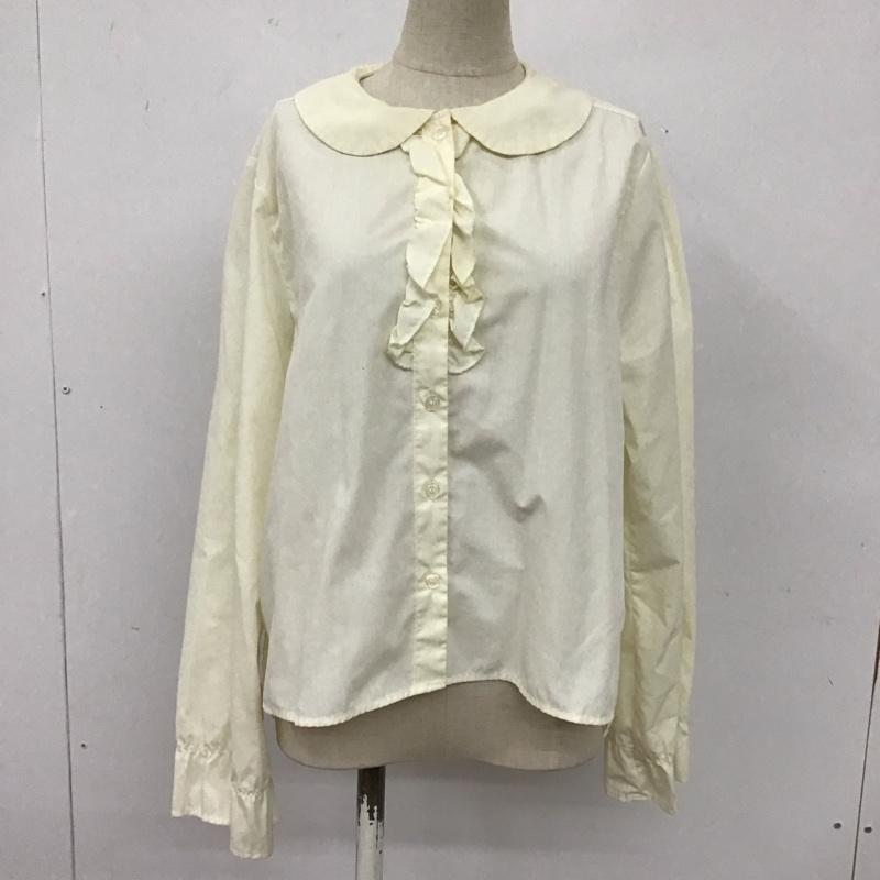 エヘカソポ ehka sopo シャツ、ブラウス 長袖 FREE 無地 アイボリー / アイボリー /  レディース USED 古着 中古 10109096