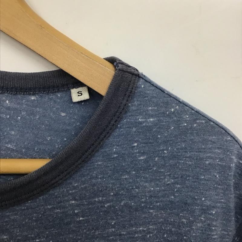 ディーゼル DIESEL Tシャツ 半袖 半袖カットソー 無地Tシャツ クルーネックカットソー S ロゴ、文字 水色 / ライトブルー /  メンズ USED 古着 中古 10132415