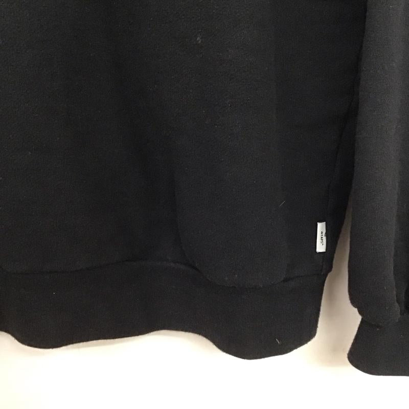 ダブルタップス W)TAPS トレーナー 長袖 3 プリント X ロゴ、文字 黒 / ブラック /  メンズ USED 古着 中古 10145638