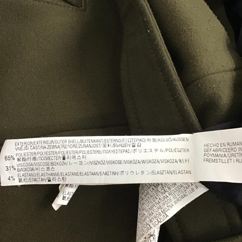 ザラウーマン ZARA WOMAN ジャケット、上着 ジャケット、ブレザー 1049/240/505 スタンドカラージャケット ライダース ショート丈 S 無地 カーキ / カーキ /  レディース USED 古着 中古 10134672