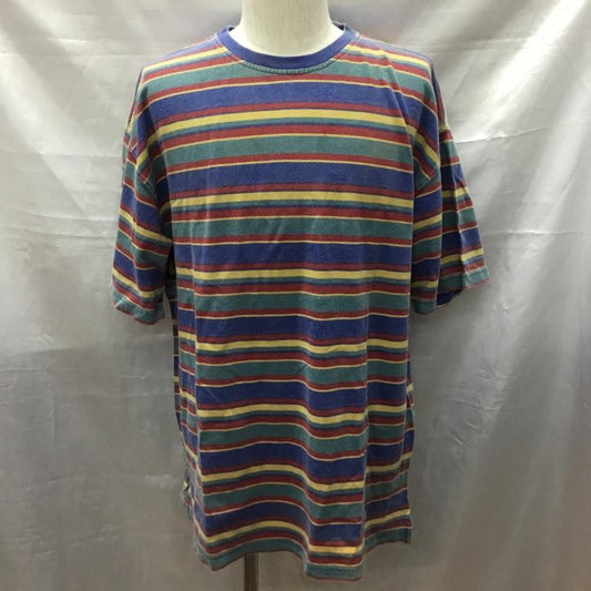 ギャップ GAP Tシャツ 半袖 半袖カットソー プリントTシャツ クルーネックカットソー 古着 M ボーダー柄 マルチカラー / マルチカラー /  メンズ USED 古着 中古 10117095