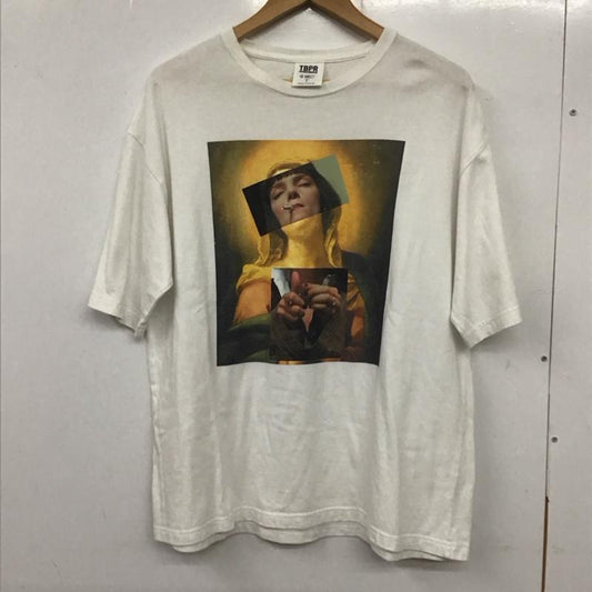 タイトブースプロダクション TIGHTBOOTH PRODUCTION Tシャツ 半袖 半袖カットソー プリントTシャツ クルーネックカットソー L プリント 白 / ホワイト /  メンズ USED 古着 中古 10136863
