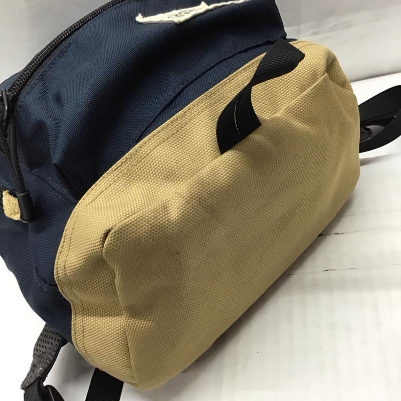 ザノースフェイス THE NORTH FACE バッグ バッグ NMJ71752 バークレーミニ リュック デイパックバッグパック キッズ ロゴ、文字 紺 / ネイビー / X ベージュ / ベージュ /  ボーイズ USED 古着 中古 10117909