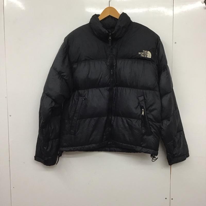 ザノースフェイス THE NORTH FACE ジャケット、上着 ジャンパー、ブルゾン ジップアップジャケット ナイロンジャケット アウター ダウンジャケット ロゴ、文字 黒 / ブラック /  メンズ USED 古着 中古 10140686