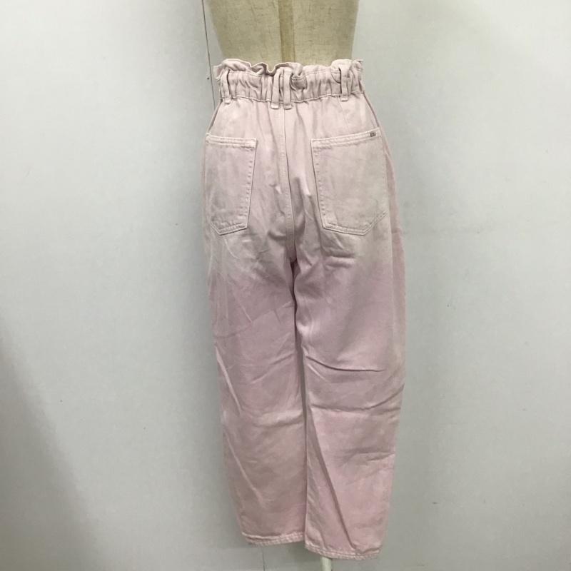 ザラ ZARA パンツ デニム、ジーンズ 5862 152 656 ワイドパンツ テーパード 無地 桃 / ピンク /  レディース USED 古着 中古 10109720