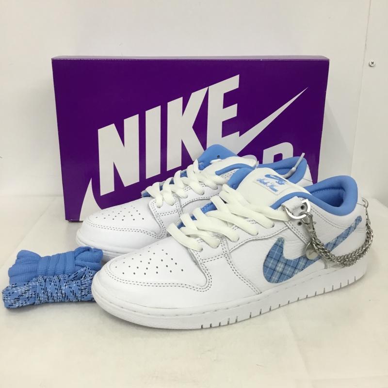 ナイキ NIKE スニーカー スニーカー FZ8802 100 SB DUNK LOW PRO NICOLE HAUSE 26.5cm 箱有 26.5cm ロゴ、文字 白 / ホワイト / X 水色 / ライトブルー /  メンズ USED 古着 中古 10145591