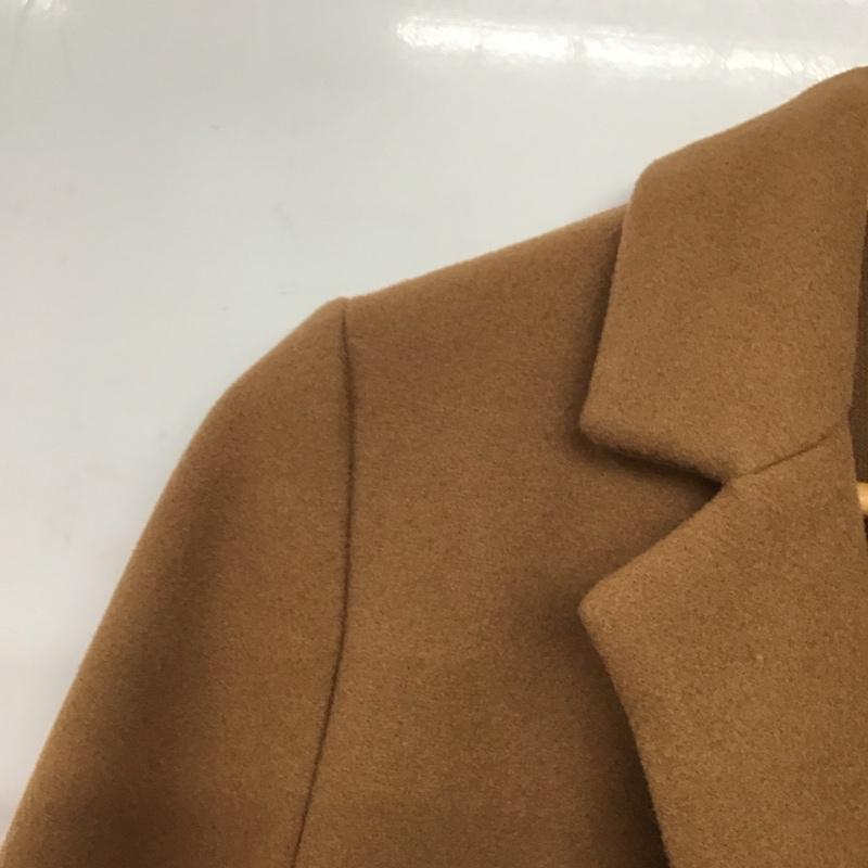 ザラ ZARA コート コート一般 ロングコート カラージャケット アウター M 無地 茶 / ブラウン /  レディース USED 古着 中古 10145428