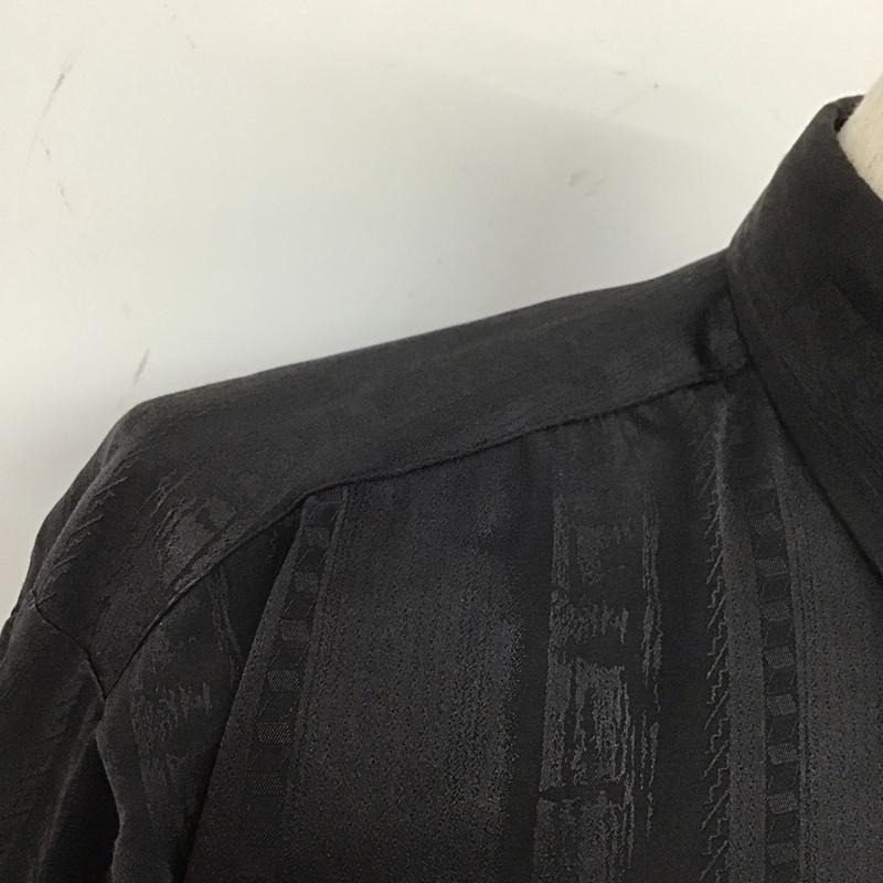 古着 USED シャツ、ブラウス 長袖 Roberta Baldini TNK1919 胸ポケット M 総柄 黒 / ブラック /  メンズ USED 古着 中古 10107659