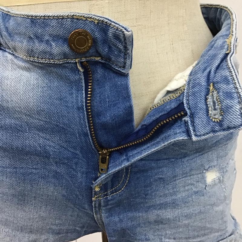 ザラ ZARA パンツ ショートパンツ ホットパンツ デニムパンツ ショートパンツ 36 無地 インディゴ / インディゴ /  レディース USED 古着 中古 10115953