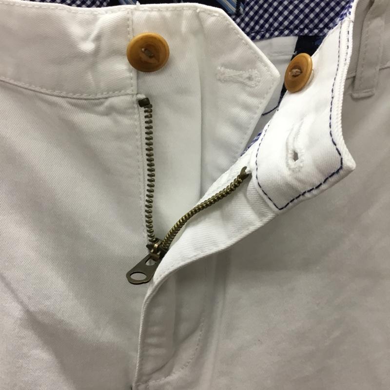 ブルックスブラザーズ BROOKS BROTHERS パンツ チノパン チノパン カジュアルパンツ ワイドパンツ ストレートパンツ 34 無地 白 / ホワイト /  メンズ USED 古着 中古 10114130
