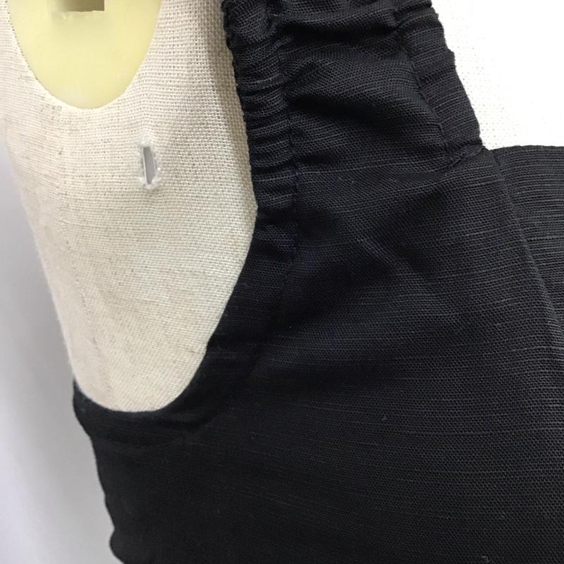 ザラ ZARA ワンピース ロングスカート ノースリーブロングワンピース フレアスカート サイドスリット S 無地 黒 / ブラック /  レディース USED 古着 中古 10117989