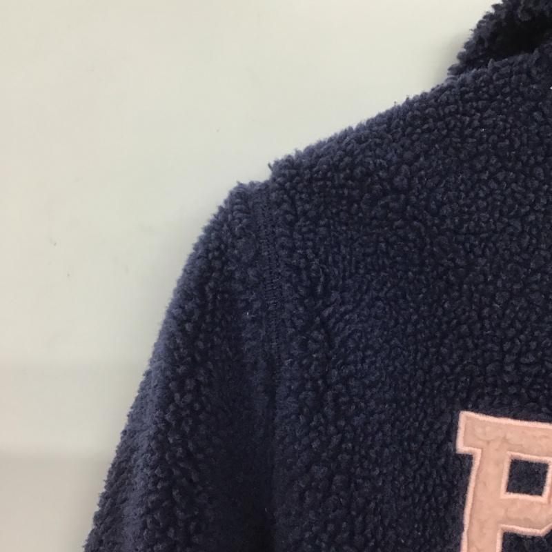 ポロラルフローレン POLO RALPH LAUREN パーカー 長袖 ジップアップパーカー 長袖パーカー ボアカジュアルジャケット XL ロゴ、文字 紺 / ネイビー /  ガールズ USED 古着 中古 10145067