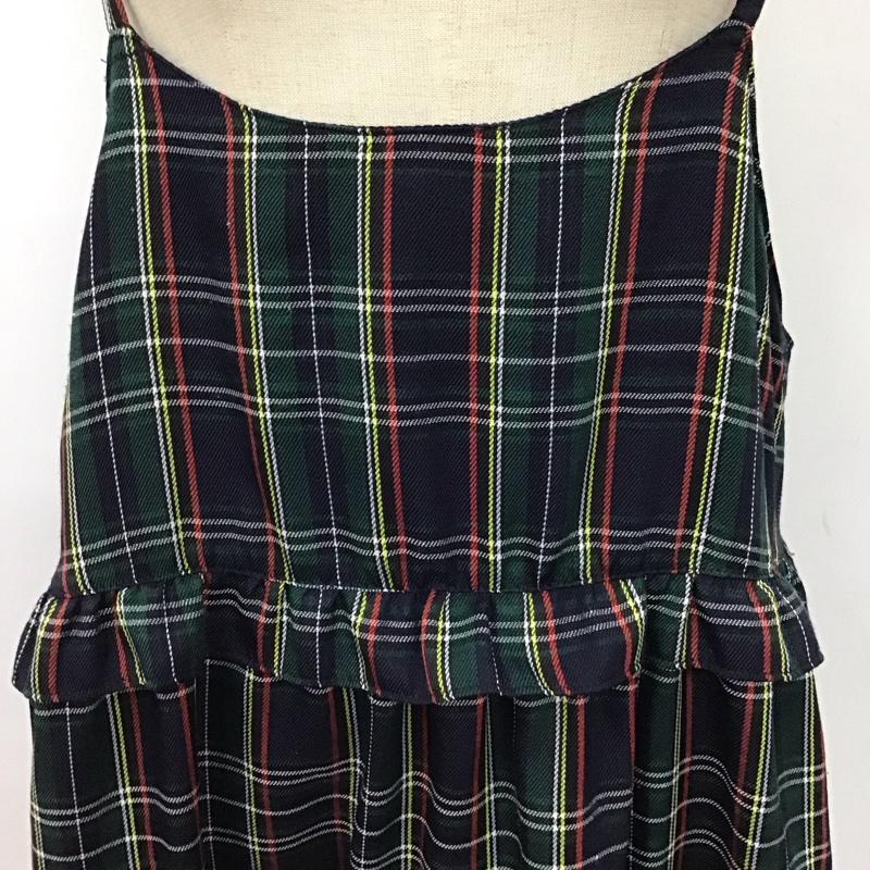 ダブルクローゼット w closet ワンピース ロングスカート 343187 フリルティアードキャミワンピース チェック マルチカラー / マルチカラー /  レディース USED 古着 中古 10122559