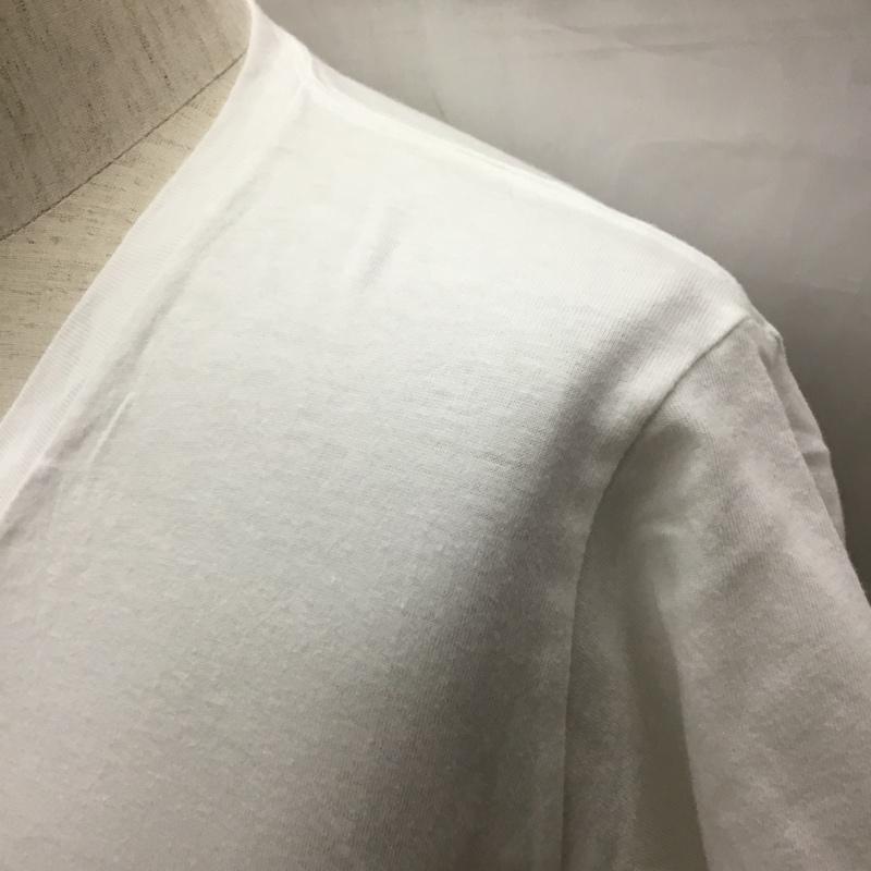 ヘインズ HANES Tシャツ 半袖 半袖カットソー プリントTシャツ クルーネックカットソー ロンハーマン M 無地 白 / ホワイト /  メンズ USED 古着 中古 10113302