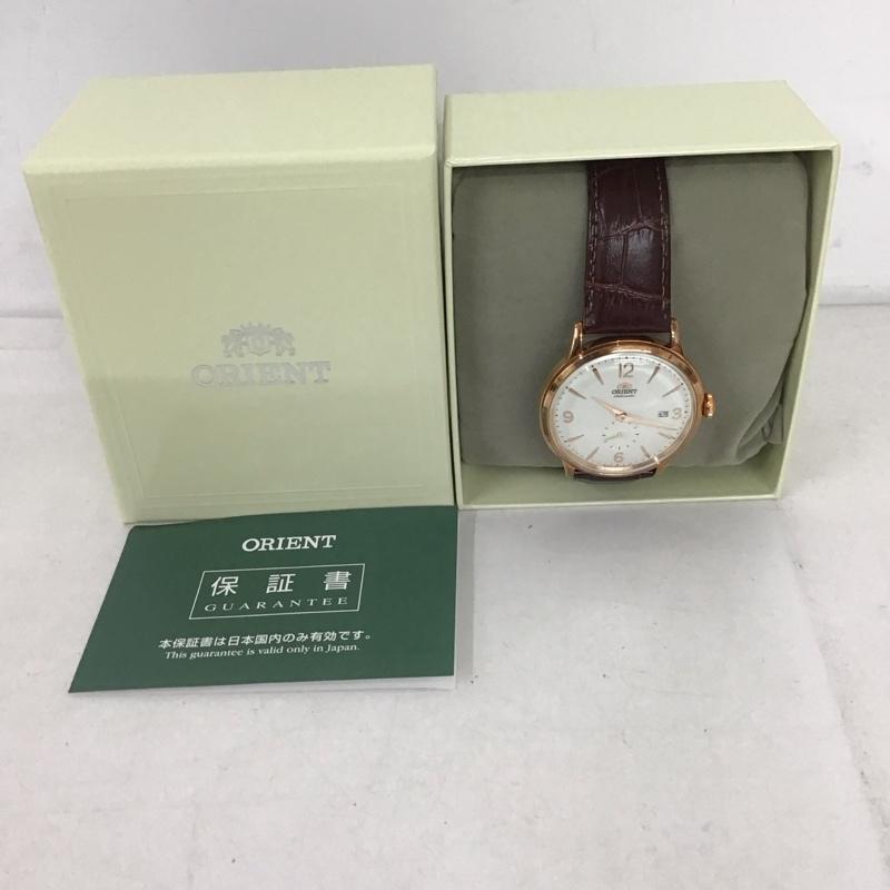 オリエント ORIENT 腕時計 アナログ（クォーツ式） RN-AP0001S レザーベルト 箱有 ロゴ、文字 茶 / ブラウン /  メンズ USED 古着 中古 10134433
