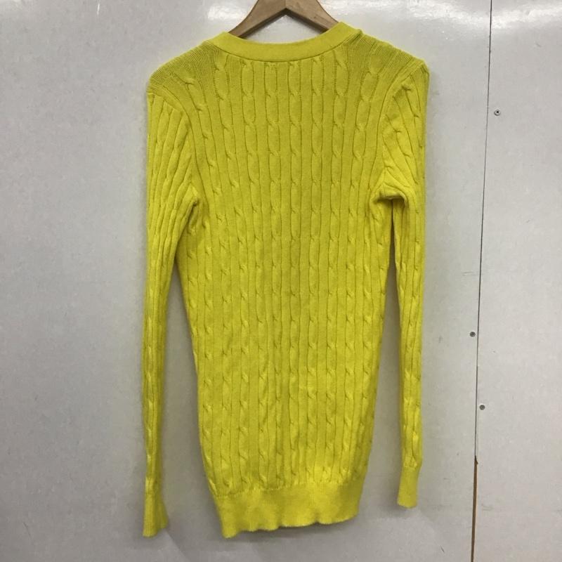 ポロラルフローレン POLO RALPH LAUREN カーディガン 長袖 M 無地 黄 / イエロー /  レディース USED 古着 中古 10149036