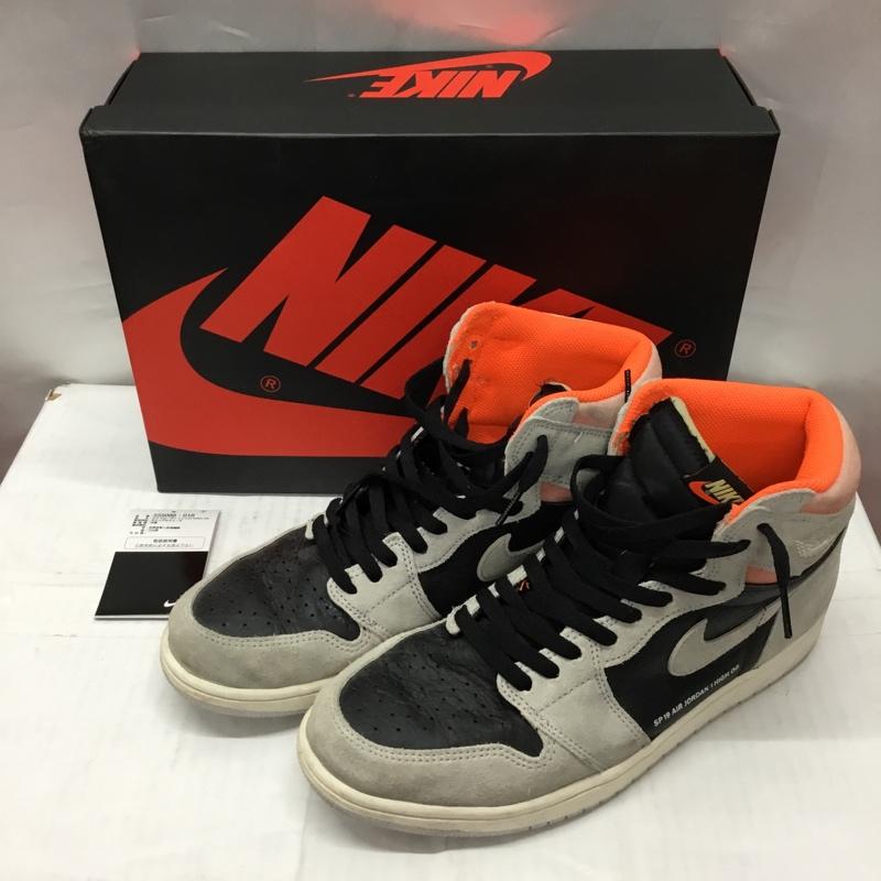 ナイキ NIKE スニーカー スニーカー 555088-018 AIR JORDAN 1 RETRO HIGH OG 28.5cm 箱有 28.5cm ロゴ、文字 黒 / ブラック / X 灰 / グレー / X 橙 / オレンジ /  メンズ USED 古着 中古 10106865