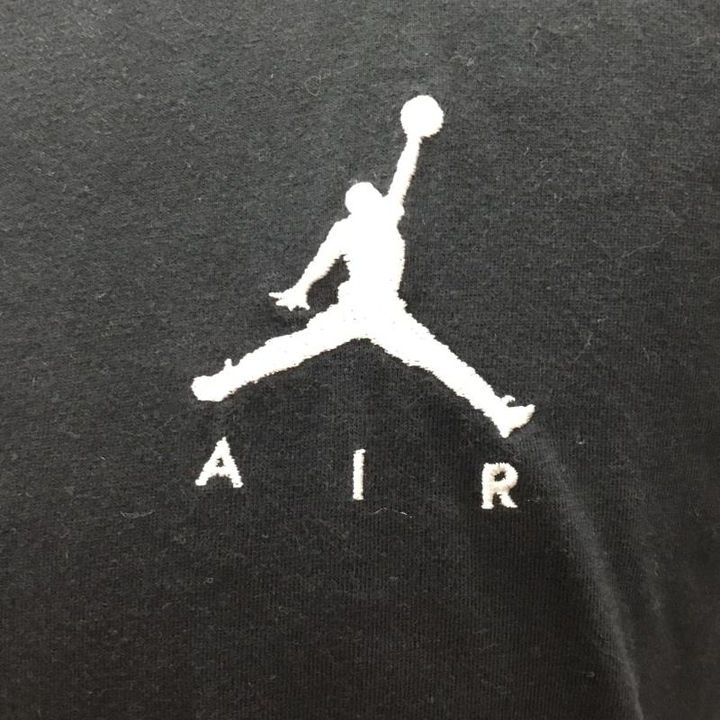 エアジョーダン AIR JORDAN Tシャツ 半袖 ah5297-010 ジョーダンジャンプマンエアEMBRDTシャツ 半袖カットソー プリントTシャツ L ロゴ、文字 黒 / ブラック /  メンズ USED 古着 中古 10121791