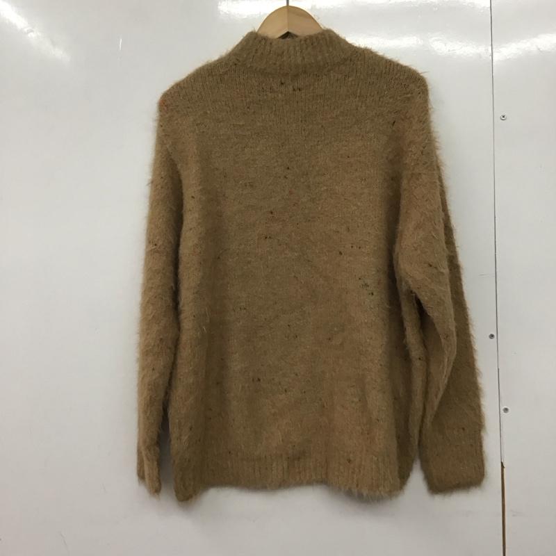 スタディオクリップ studio CLIP ニット、セーター 長袖 長袖ニットカットソー モヘアニット セーター L 総柄 ベージュ / ベージュ /  レディース USED 古着 中古 10145120