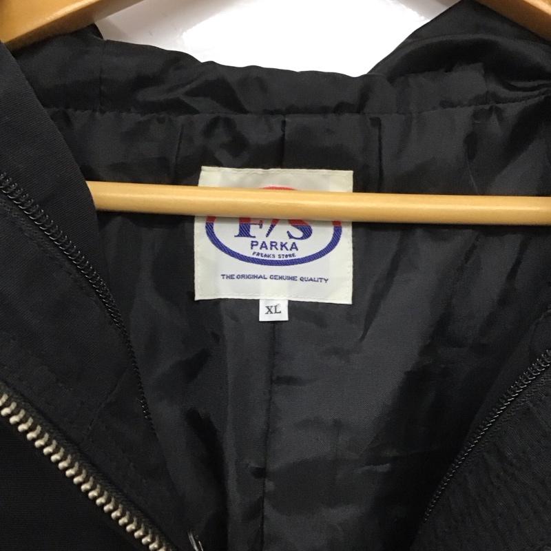 フリークスストア FREAK S STORE ジャケット、上着 ジャンパー、ブルゾン ジップアップジャケット パーカージャケット アウター XL 無地 黒 / ブラック /  メンズ USED 古着 中古 10148364