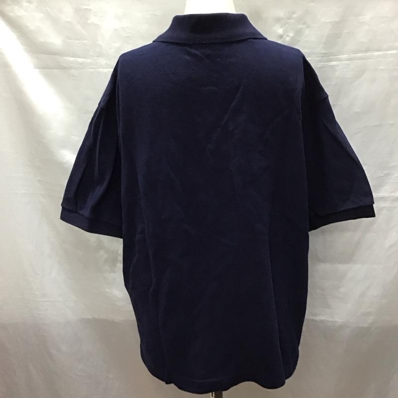 ラコステ LACOSTE ポロシャツ 半袖 38 無地 紺 / ネイビー /  レディース USED 古着 中古 10123410