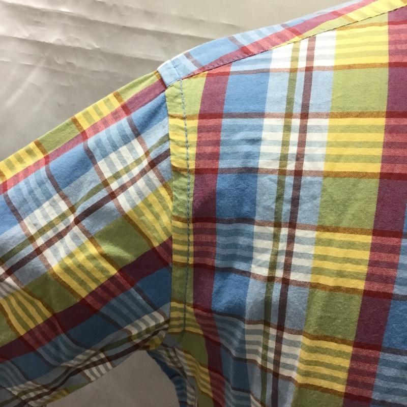 グローバルワーク GLOBAL WORK シャツ、ブラウス 半袖 半袖シャツ チェックシャツ カラーシャツ カジュアルシャツ M チェック マルチカラー / マルチカラー /  メンズ USED 古着 中古 10108840
