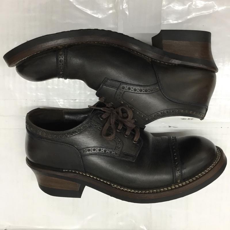 フラットヘッド The Flat Head 革靴 革靴 001 レースアップ 8 箱有  ダークブラウン / ダークブラウン /  メンズ USED 古着 中古 10119187